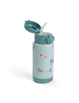 Botella Térmica Pajita 340ml Tiny Farm de Done by Deer