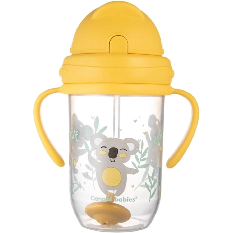 Vaso Antiderrames con Pajita Animales Exóticos de Canpol Babies