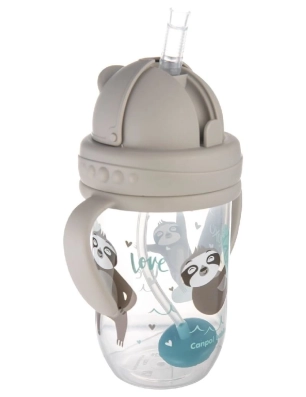 Vaso Antiderrames con Pajita Animales Exóticos