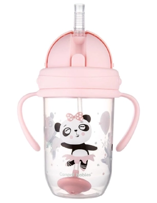 Vaso Antiderrames con Pajita Animales Exóticos