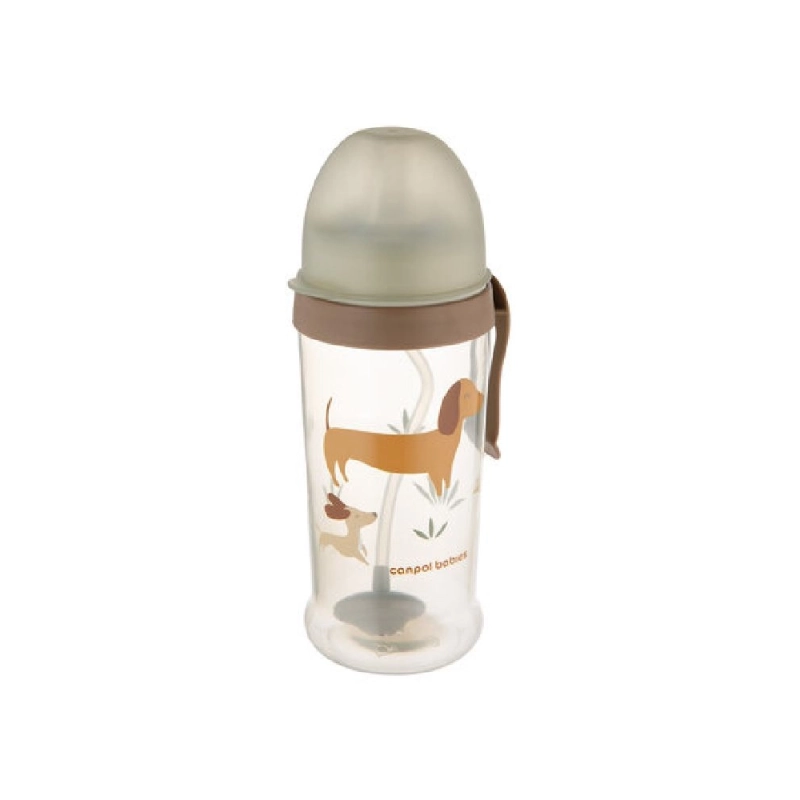 Vaso Antiderrame con Pajita 350ml de Canpol Babies
