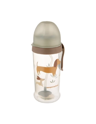 Vaso Antiderrame con Pajita 350ml de Canpol Babies