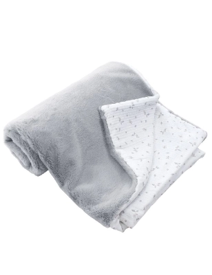 Manta Elena con Mouton de Uzturre Gris
