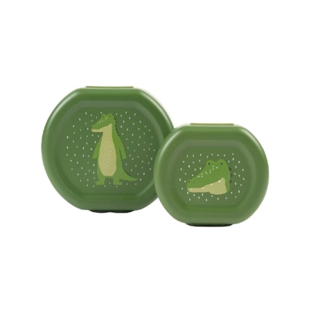 Pack 2 Fiambreras con Clip Mr. Alligator de Trixie
