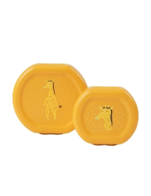 Pack 2 Fiambreras con Clip Mr. Giraffe de Trixie