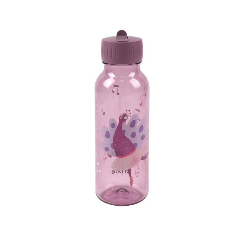 Botella infantil Tritán Mrs. Peacock de Trixie