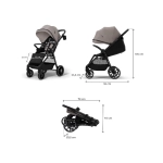 Silla de Paseo Grande 2 de Kinderkraft Beige