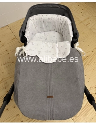 Saco capazo Telma 3 usos Multiposiciones de Uzturre Gris