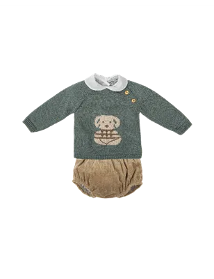Conjunto Con Capota Tricotosa De Babidu