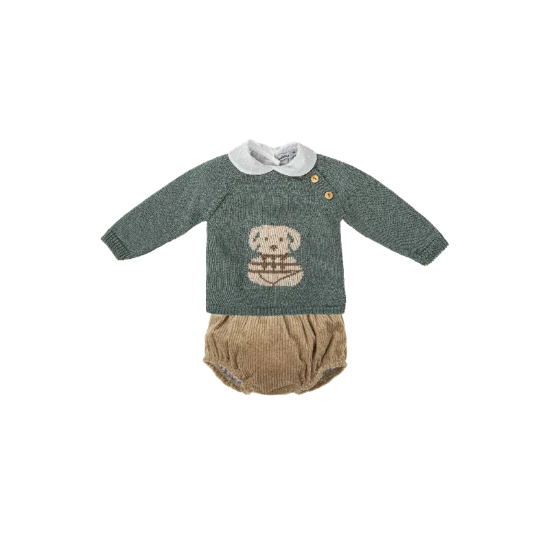 Conjunto Con Capota Tricotosa De Babidu