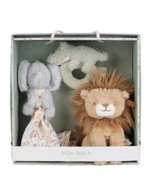 Caja regalo peluches Safari Friends de Little Dutch