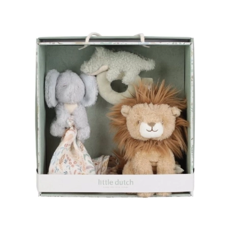 Caja regalo peluches Safari Friends de Little Dutch