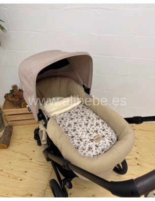 Saco cuco redondo Alma Interior polar de Giraffa Bianca e Blu