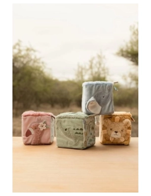 Cubos blandos Safari Friends de Little Dutch