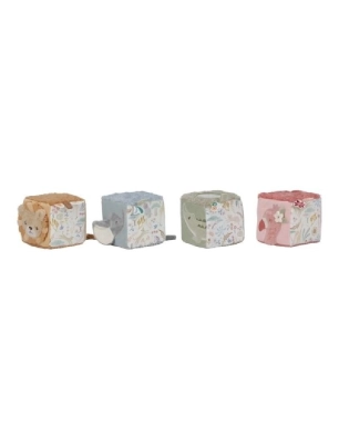 Cubos blandos Safari Friends de Little Dutch