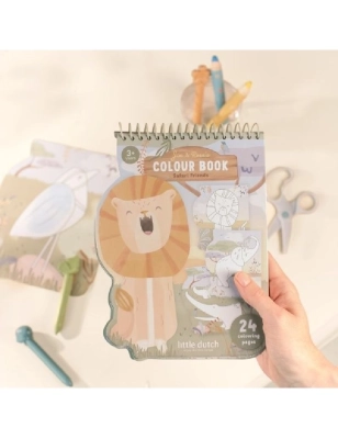 Libro Colorear León Safari Friends de Little Dutch