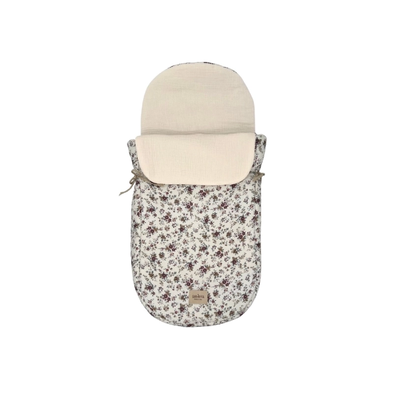 Saco Cuco Alma Interior Bambula Giraffa Bianca e Blu