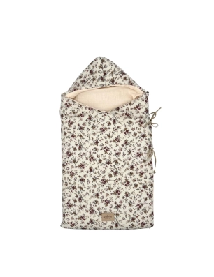 Saco Cuco Capucha Alma Interior bambula Giraffa Bianca e Blu