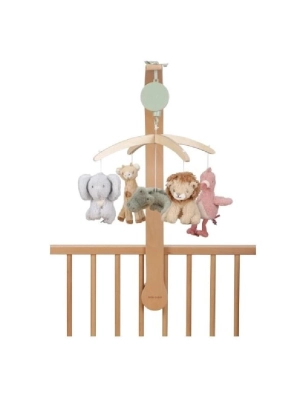 Móvil Musical Madera Safari Friends de Little Dutch