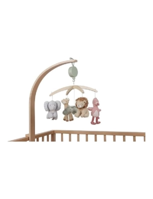 Móvil Musical Madera Safari Friends de Little Dutch