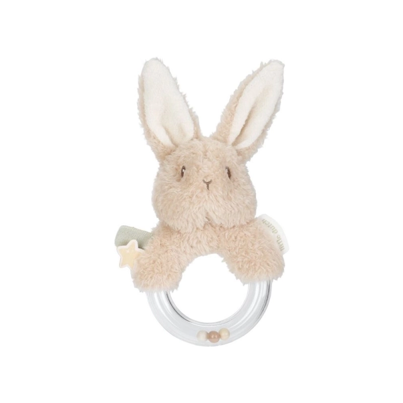 Sonajero Anillo Conejo Newborn Natural de Little Dutch