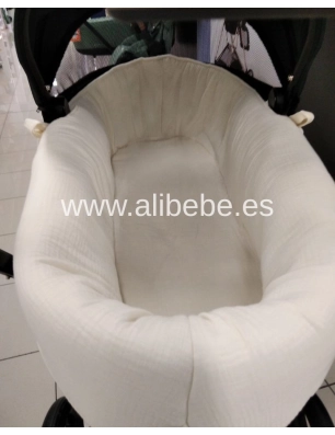Funda Capazo Cybex Priam Gofre Bámbula de Giraffa Bianca e Blu Crema