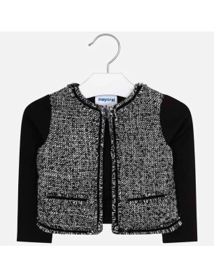 CHAQUETA COMBINADA PUNTO