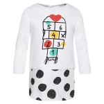 VESTIDO FELPA DETALLES NIÑA CHALKPAINT de Tuc Tuc