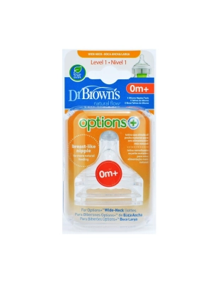 Tetinas de silicona Options+ 2ud de Dr Browns