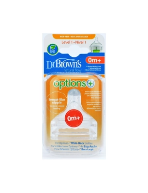 Tetinas de silicona Options+ 2ud de Dr Browns