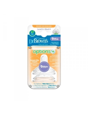 Tetinas de silicona Options+ 2ud de Dr Browns
