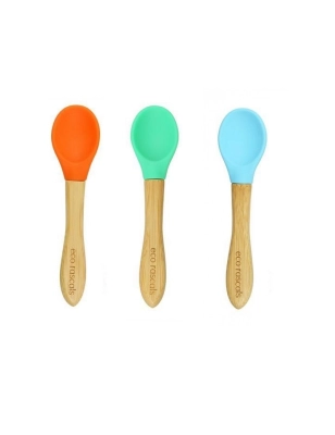 Cubiertos de Bambú de Eco Rascals Azul / Verde / Naranja