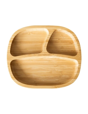 Plato con Ventosa de Bambú de Eco Rascals