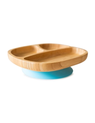 Plato con Ventosa de Bambú de Eco Rascals Toddler Azul