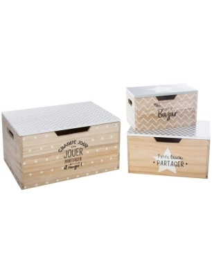 Caja de Almacenaje de madera Estrella de Atmosphera
