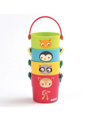 Juguete de baño Cubos Apilables Animalitos de Ludi