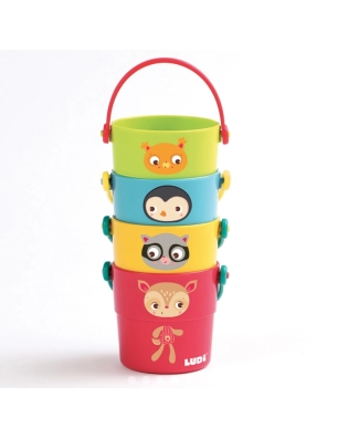 Juguete de baño Cubos Apilables Animalitos de Ludi