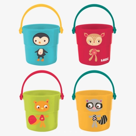 Juguete de baño Cubos Apilables Animalitos de Ludi
