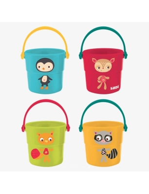 Juguete de baño Cubos Apilables Animalitos de Ludi