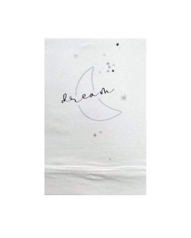 Sábanas de punto para minicuna Estrella de Pirulos Blanco / Azul