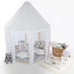Tienda estilo yurta de Atmosphera gris