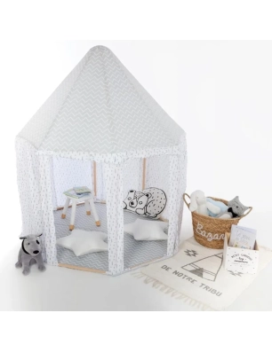 Tienda estilo yurta de Atmosphera gris