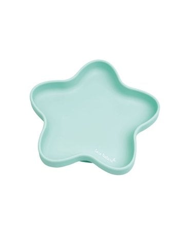 Plato de silicona con ventosa Estrella de Saro Verde Menta