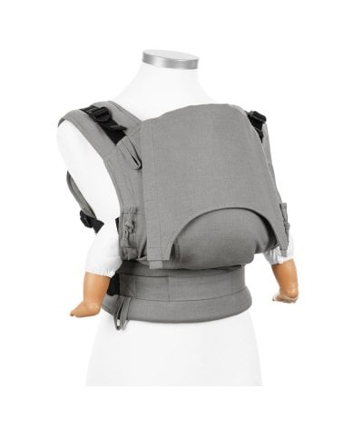 Mochila Portabebé Ergonómica Fusion Chevron Gris Claro de Fidella