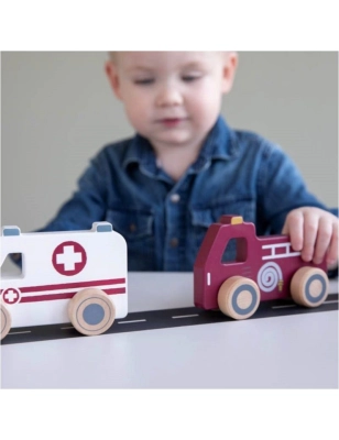 Coches de Madera de Servicios de Emergencia de Little Dutch