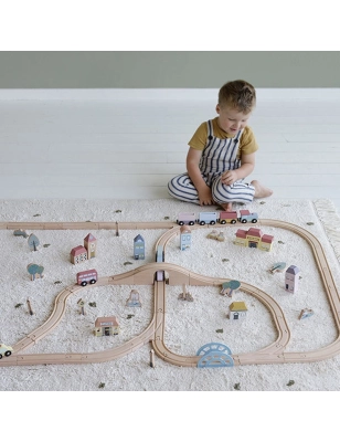 Vías de Tren de Madera Little Railway de Little Dutch