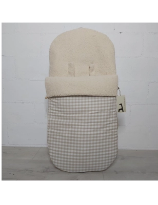 Saco Silla Buga Petra Interior Borreguito de Giraffa Bianca e Blu Piedra