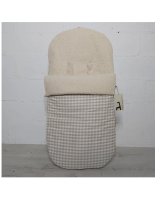 Saco Silla Buga Petra Interior Borreguito de Giraffa Bianca e Blu Piedra