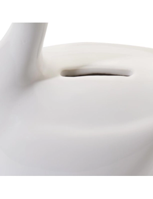 Hucha Cisne con Corona de Atmosphera blanco