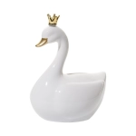 Hucha Cisne con Corona de Atmosphera blanco